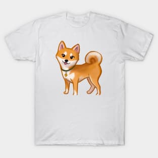 Cute Shiba Inu Drawing T-Shirt